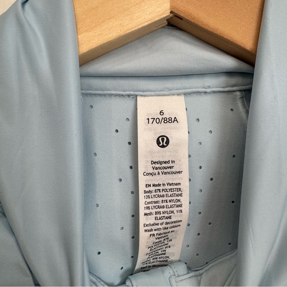 NWT Lululemon Goal Smasher Jacket Powder Blue - Picture 6 of 10